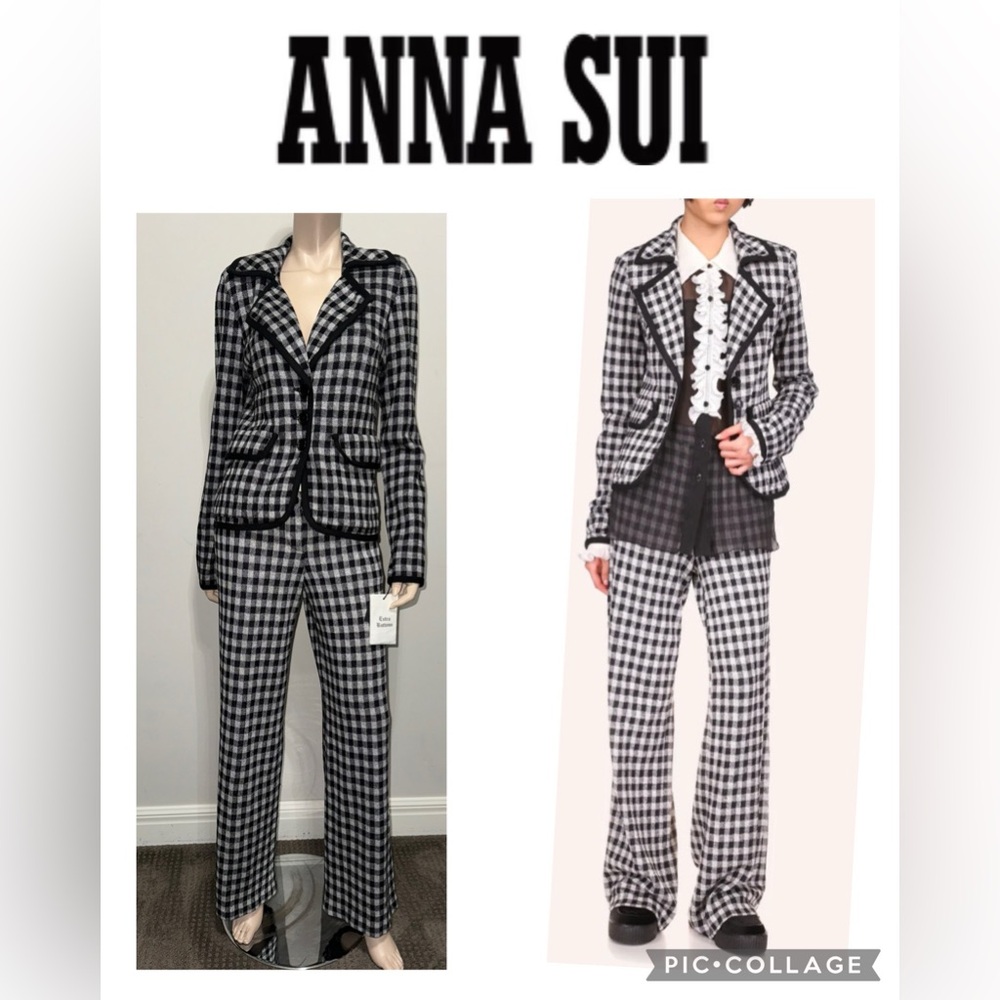 ANNA Sui Gingham Blazer & Pant